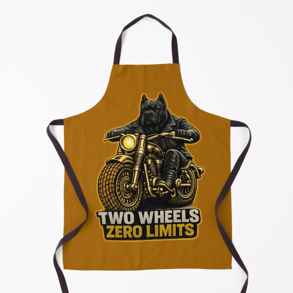Item preview, Cane Corso Biker Two Wheels Zero Limits – Motorcycle Dog Print Design designed and sold by PixelsPaws.
