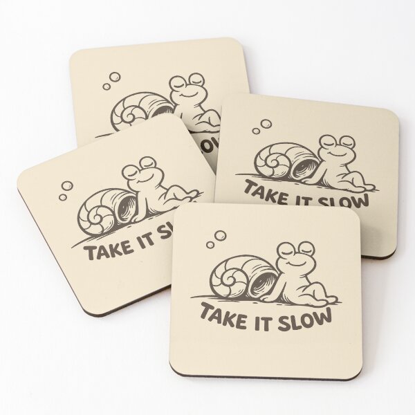 Item preview, Take It Slow Snail – Cute Minimalist Aesthetic Relaxing Animal Design designed and sold by JonelCrafts.