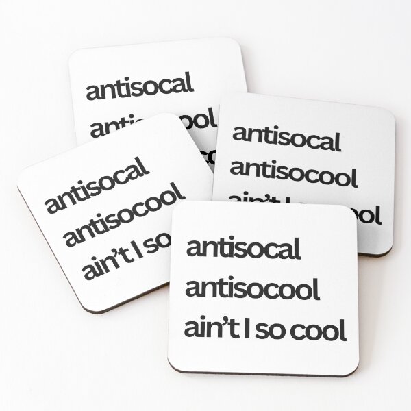 Item preview, Aintisocial -> aint I so cool.  designed and sold by ammecreates553.