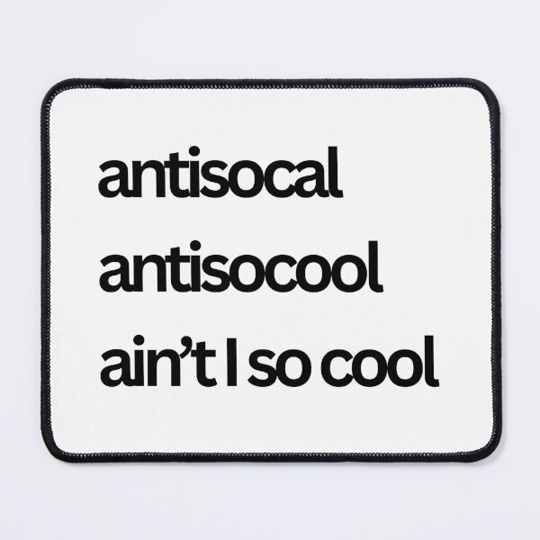 Item preview, Aintisocial -> aint I so cool.  designed and sold by ammecreates553.