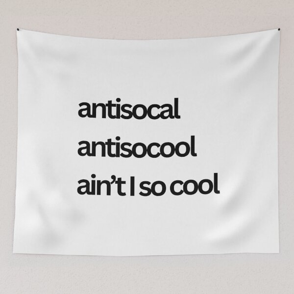 Item preview, Aintisocial -> aint I so cool.  designed and sold by ammecreates553.