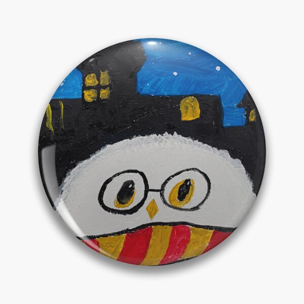 Item preview, Spectacled White Owl With Striped Scarf designed and sold by Vermanartist.
