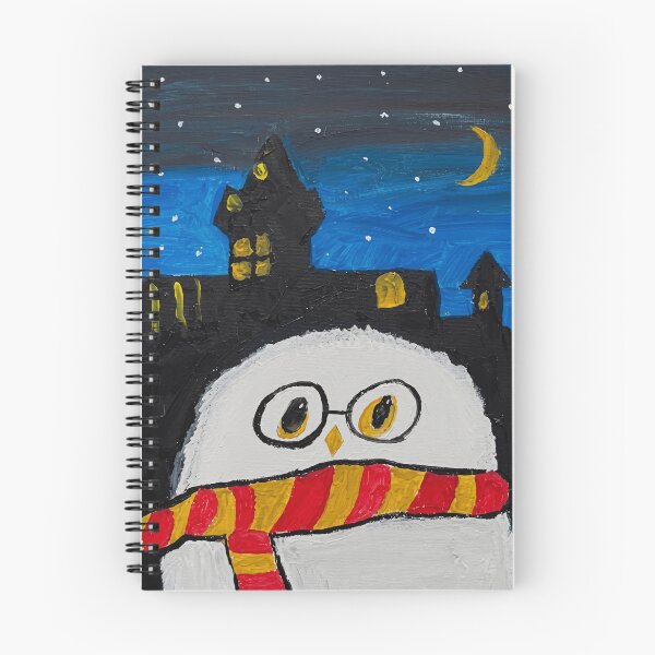Item preview, Spectacled White Owl With Striped Scarf designed and sold by Vermanartist.