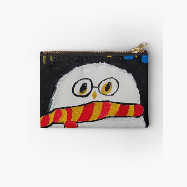 Item preview, Spectacled White Owl With Striped Scarf designed and sold by Vermanartist.