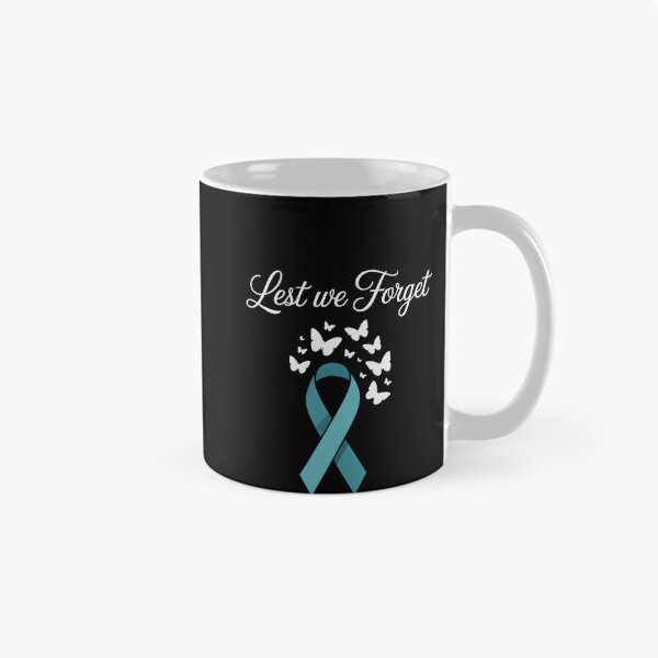 Item preview, Cervical Cancer White Ribbon Awareness Butterfly Remembrance designed and sold by Moon-Ape.