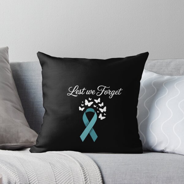 Item preview, Cervical Cancer White Ribbon Awareness Butterfly Remembrance designed and sold by Moon-Ape.