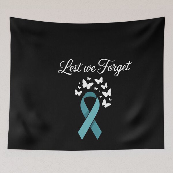 Item preview, Cervical Cancer White Ribbon Awareness Butterfly Remembrance designed and sold by Moon-Ape.