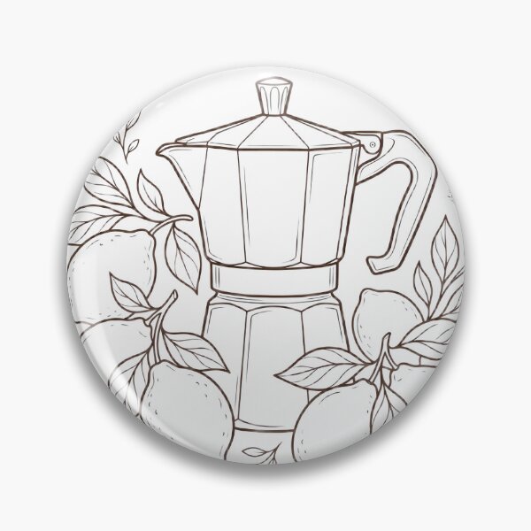 Item preview, Vintage Italian Coffee Maker with Lemons designed and sold by DHT517-store.