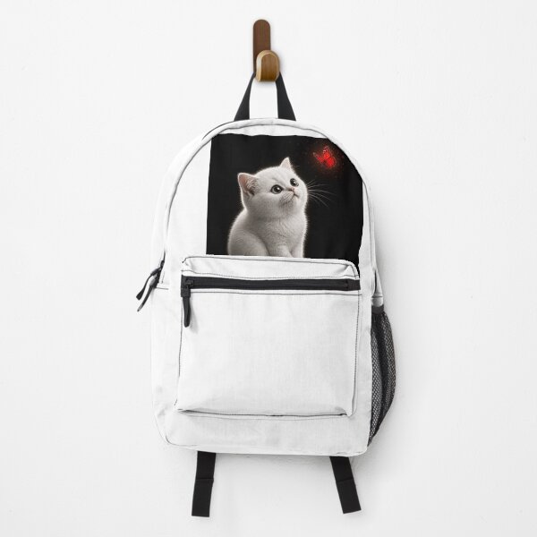Item preview, Kitten Watching a Butterfly Fly Away designed and sold by LovelyCatGalaxy.