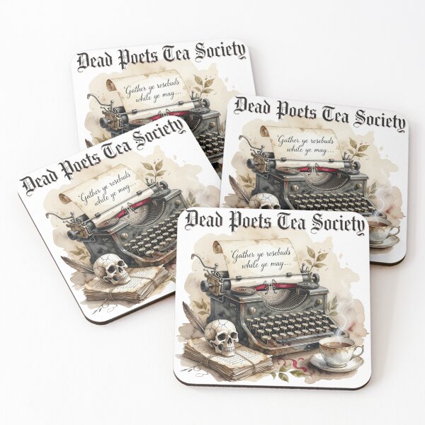 Item preview, Dead Poets Tea Society — Dark Academia Typewriter Gothic Tee designed and sold by kosimazaki.