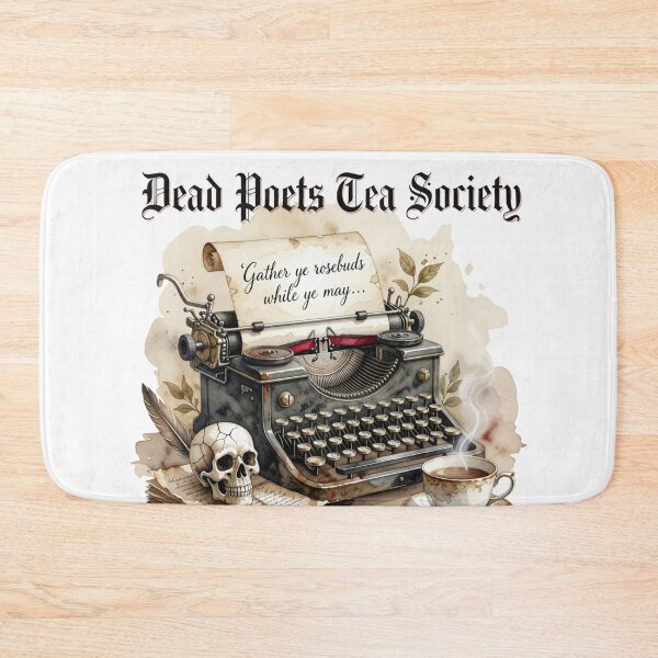 Item preview, Dead Poets Tea Society — Dark Academia Typewriter Gothic Tee designed and sold by kosimazaki.