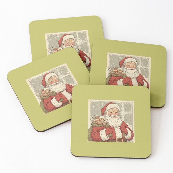Item preview, Retro Aesthetic Santa Claus Christmas Illustration designed and sold by KalaPXL.