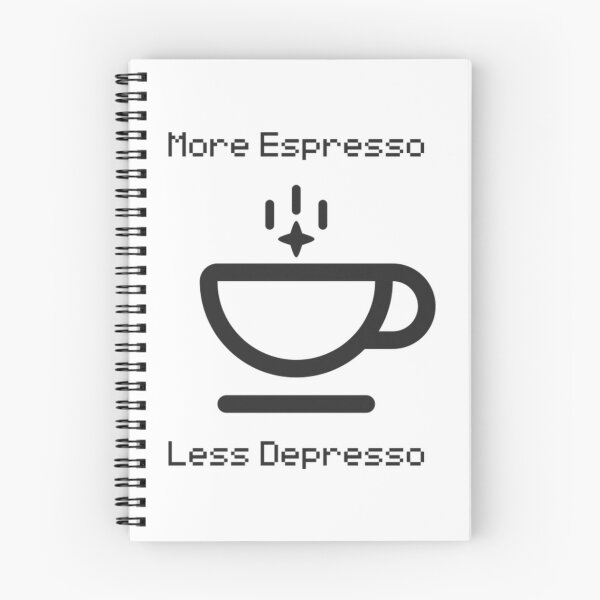Item preview, More Espresso Less Depresso Coffee Humor designed and sold by CaohaoYue.