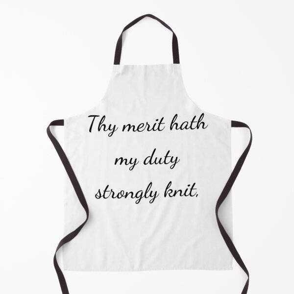 Item preview, "Thy merit hath my duty strongly knit," - handwriting black designed and sold by ariksworld.