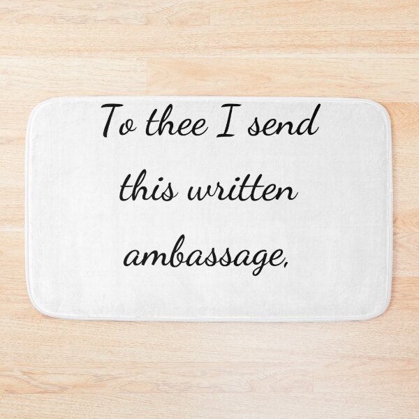 Item preview, "To thee I send this written ambassage," - handwriting black designed and sold by ariksworld.