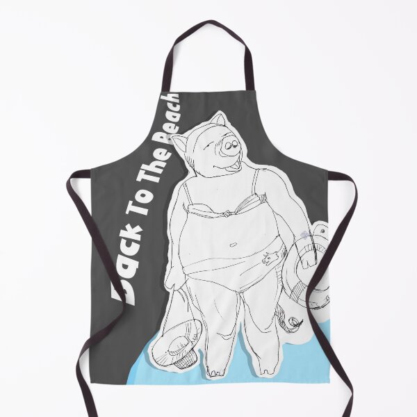 Item preview, Pig Babe - Back To The Beach (drawing by ACCI) designed and sold by VanyssaGraphics.