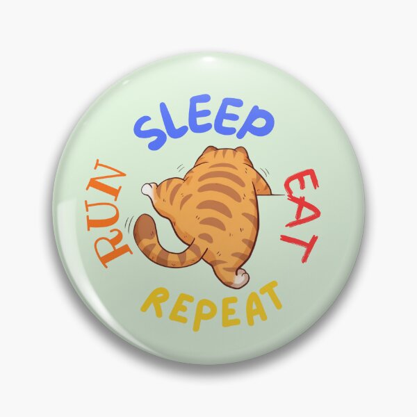 Item preview, Run Sleep Eat Repeat designed and sold by BhadzCheetah.