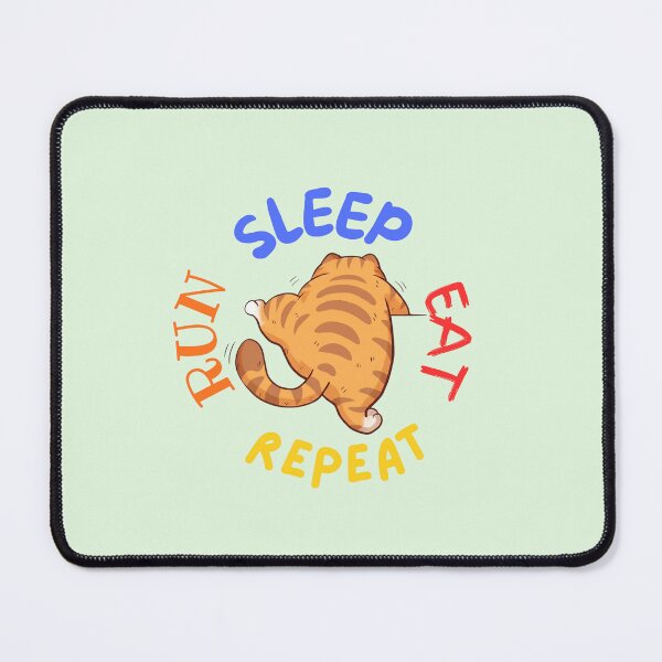 Item preview, Run Sleep Eat Repeat designed and sold by BhadzCheetah.