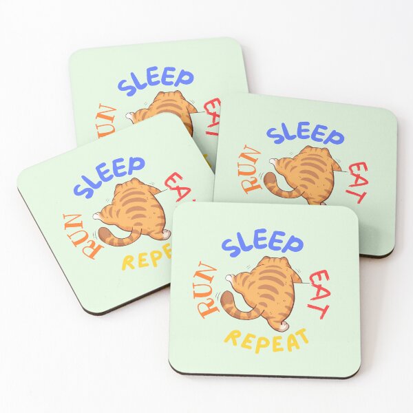 Item preview, Run Sleep Eat Repeat designed and sold by BhadzCheetah.
