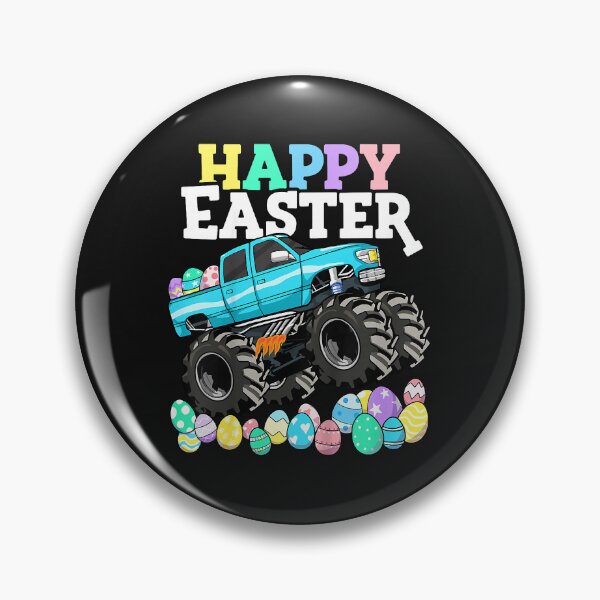 Item preview, Happy Easter Monster Truck with Colorful Eggs designed and sold by david19usa.