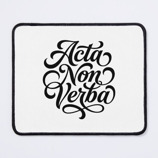 Item preview, Acta Non Verba Latin Actions Not Words Motto designed and sold by AntiqueImages.