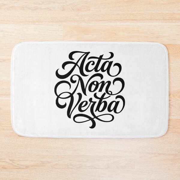 Item preview, Acta Non Verba Latin Actions Not Words Motto designed and sold by AntiqueImages.