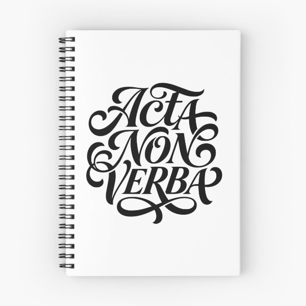 Item preview, Acta Non Verba Latin Quote Actions Not Words designed and sold by AntiqueImages.