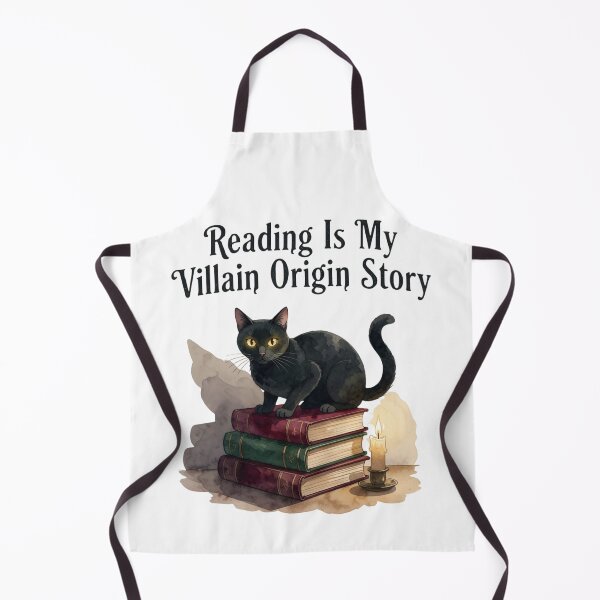 Item preview, Reading Is My Villain Origin Story — Dark Academia Black Cat Book Tee designed and sold by kosimazaki.