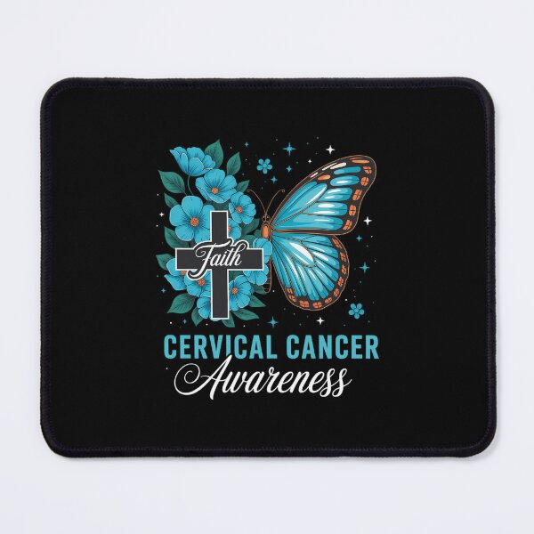 Item preview, Faith Butterfly Teal Ribbon Cervical Cancer Awareness designed and sold by papertaless.