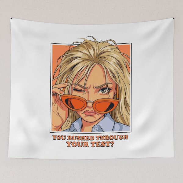 Item preview, Funny Student Test Meme – “You Rushed Through Your Test?” Sassy Attitude Illustration designed and sold by artworkathome.