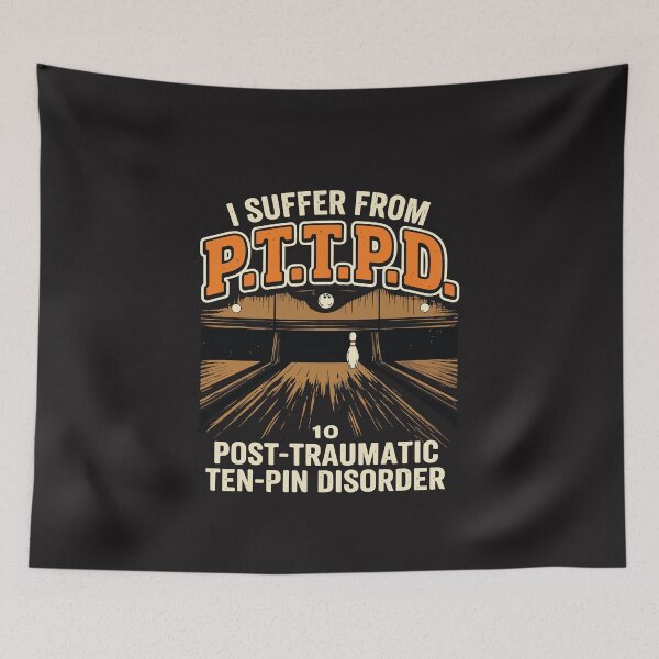Item preview, PTTPD Funny Bowling Ten Pin Disorder Bowler Humor League Joke designed and sold by kiralynstration.