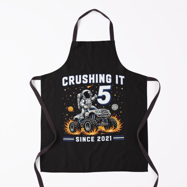 Item preview, Crushing It 5 Monster Truck Astronaut 5th Birthday Boy Age 5 Gift designed and sold by kiralynstration.