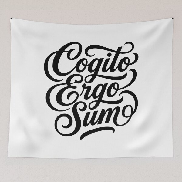 Item preview, Cogito Ergo Sum Latin Philosopher Thinker Quote designed and sold by AntiqueImages.