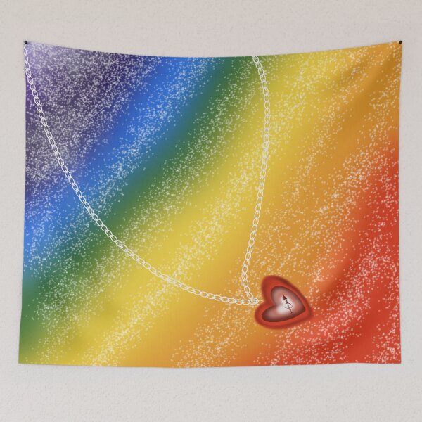 Item preview, Heart Locket on Radiant Rainbow Galaxy designed and sold by Senorona.