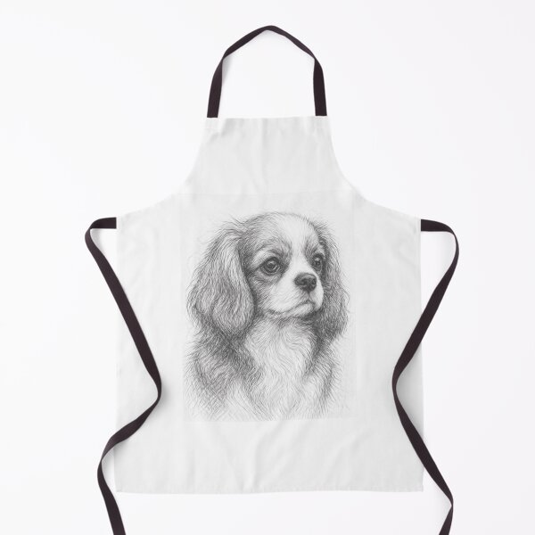 Item preview, Cavalier King Charles Spaniel Pencil Sketch Art Print | Black and White Dog Portrait Drawing | Realistic Spaniel Illustration Gift designed and sold by Leon Woods Pencil Art.