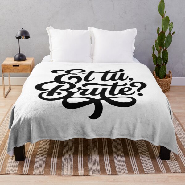 Item preview, Et Tu Brute Latin Quote Roman History Student designed and sold by AntiqueImages.
