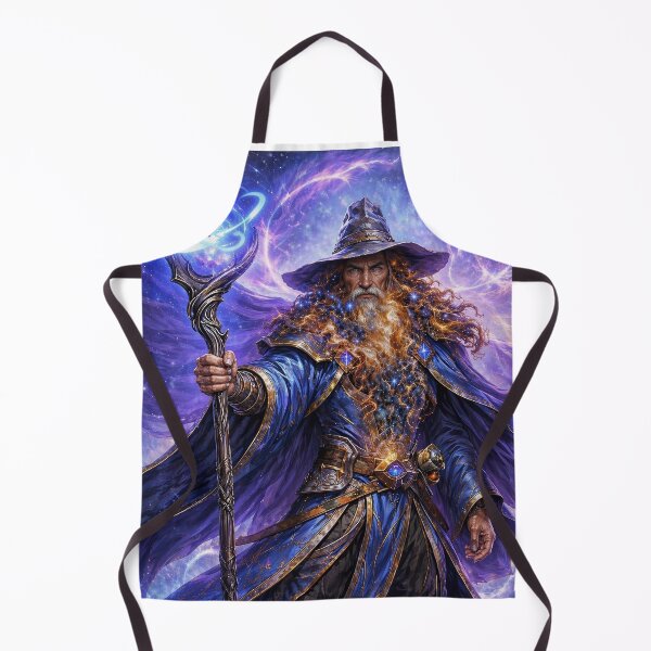 Item preview, Cosmic Wizard Master of the Universe | Epic Fantasy Mage Art designed and sold by DrakariArt.