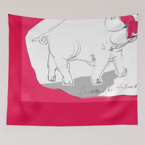 Item preview, Pig Dressed For Halloween (drawing by ACCI)  designed and sold by VanyssaGraphics.