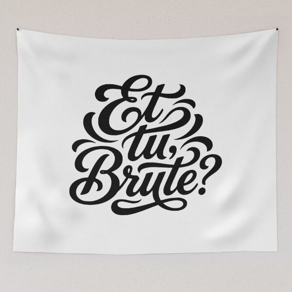 Item preview, Et tu Brute Latin Phrase Roman History Student designed and sold by AntiqueImages.