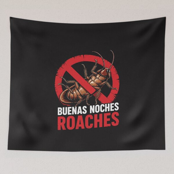 Item preview, Buenas Noches Roaches Funny Anti Cockroach Bilingual Pest Control Humor designed and sold by kiralynstration.