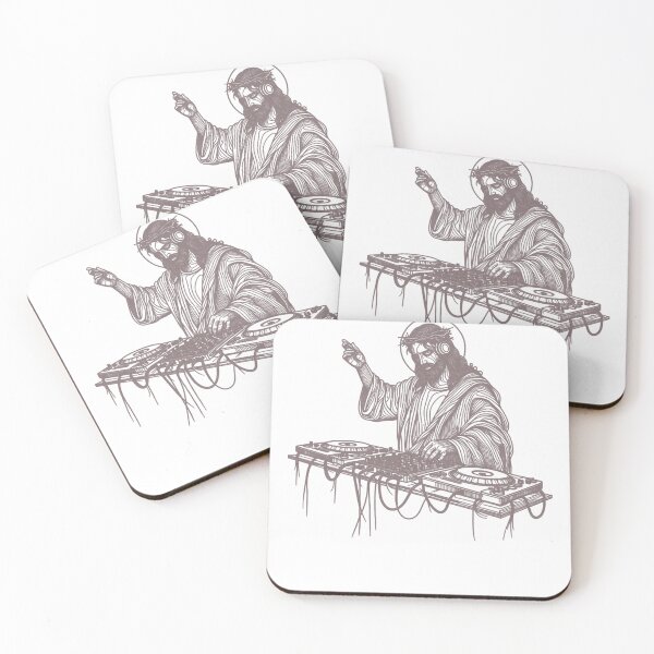 Item preview, Jesus Funny Meme DJ Party Christ Joke Music Faith designed and sold by dal-koz-ar.
