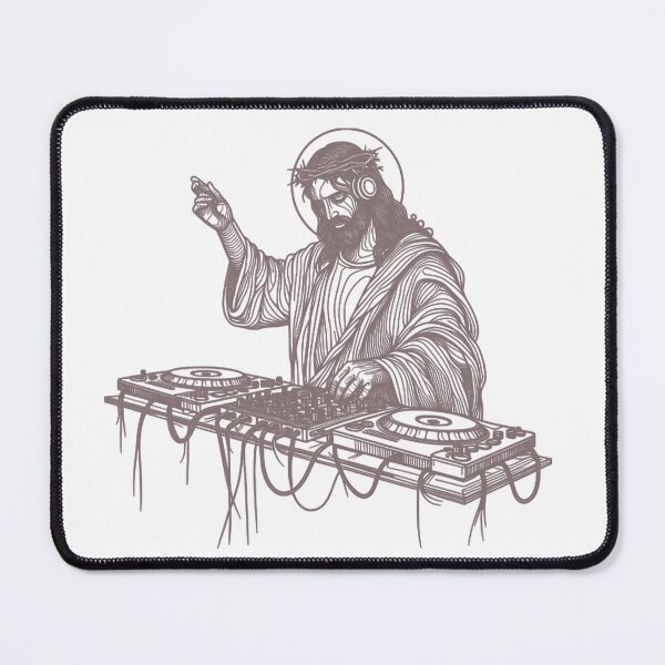 Item preview, Jesus Funny Meme DJ Party Christ Joke Music Faith designed and sold by dal-koz-ar.