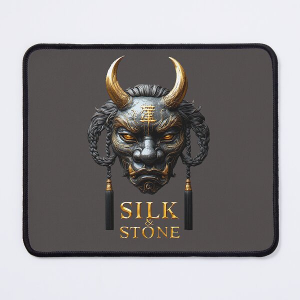 Item preview, SILK & STONE I The Obsidian Hannya Mask I No. 04 designed and sold by Shift-Bloom.