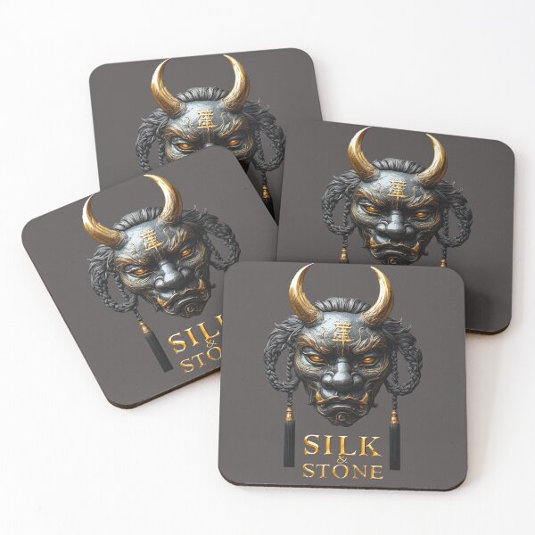 Item preview, SILK & STONE I The Obsidian Hannya Mask I No. 04 designed and sold by Shift-Bloom.