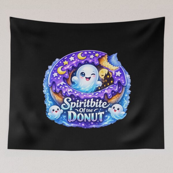 Item preview, Spiritbite Donut Cute Ghost Snack designed and sold by Josie37.
