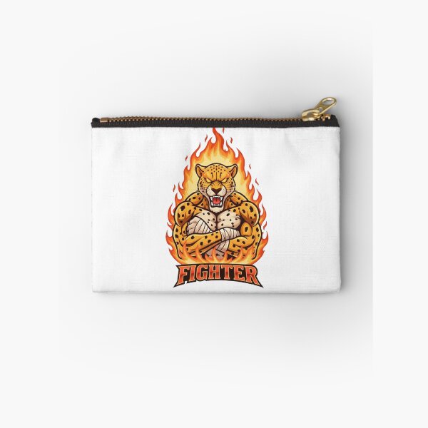 Item preview, Fiery Leopard Fighter Mascot Gaming Design designed and sold by Omar-2D.