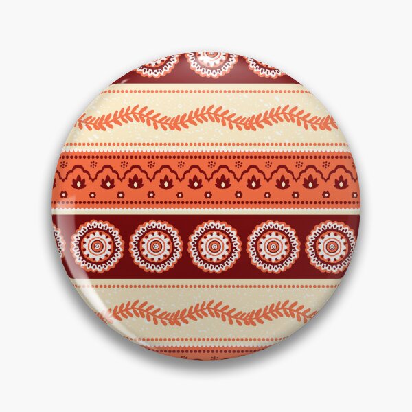 Item preview, Orange mandala stripes 70s hippy retro patten designed and sold by findlost.