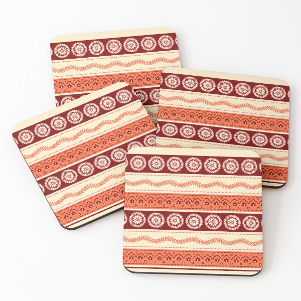 Item preview, Orange mandala stripes 70s hippy retro patten designed and sold by findlost.