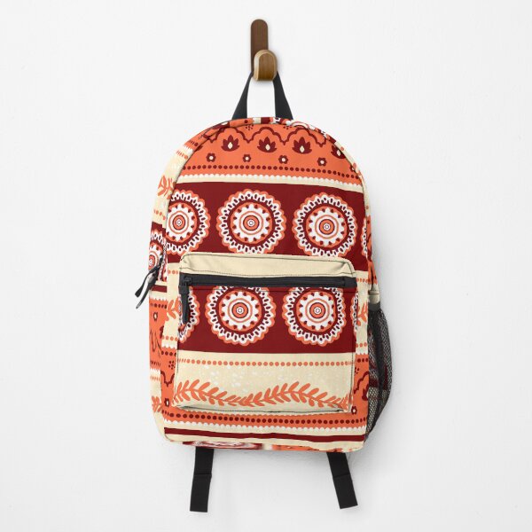 Item preview, Orange mandala stripes 70s hippy retro patten designed and sold by findlost.