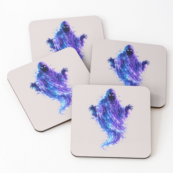 Item preview, Neon Glitch Ghost Sticker | Cyberpunk Spirit Aesthetic | Dark Fantasy Vaporwave Art designed and sold by Sarvionstudio.